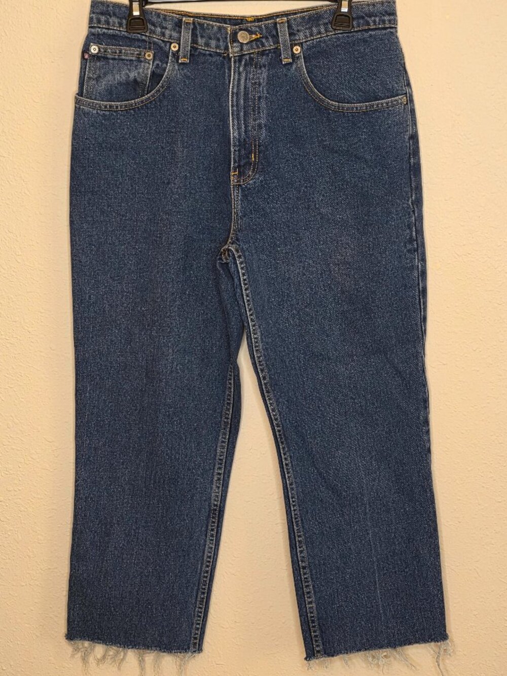 Vintage Polo Jeans Co. Ralph Lauren Relaxed Straight Leg Raw Hem Jeans, Size 12